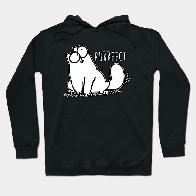 Simons Cat Purrfect Funnyy Hoodie by devanpm